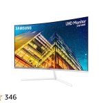 SAMSUNG 32" Series 4K UHD (3840x2160) Computer Monitor, Curved, HDMI, Display Port